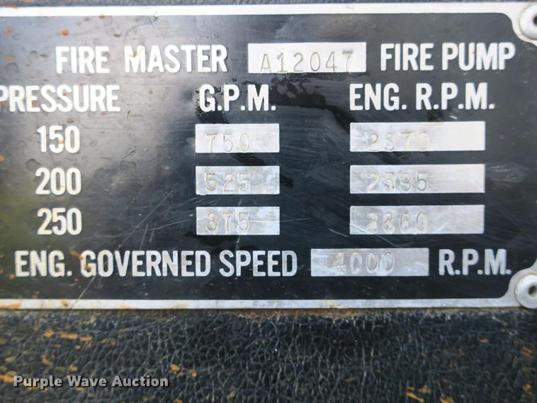 image for item DE3832 1977 Chevrolet C60 fire truck