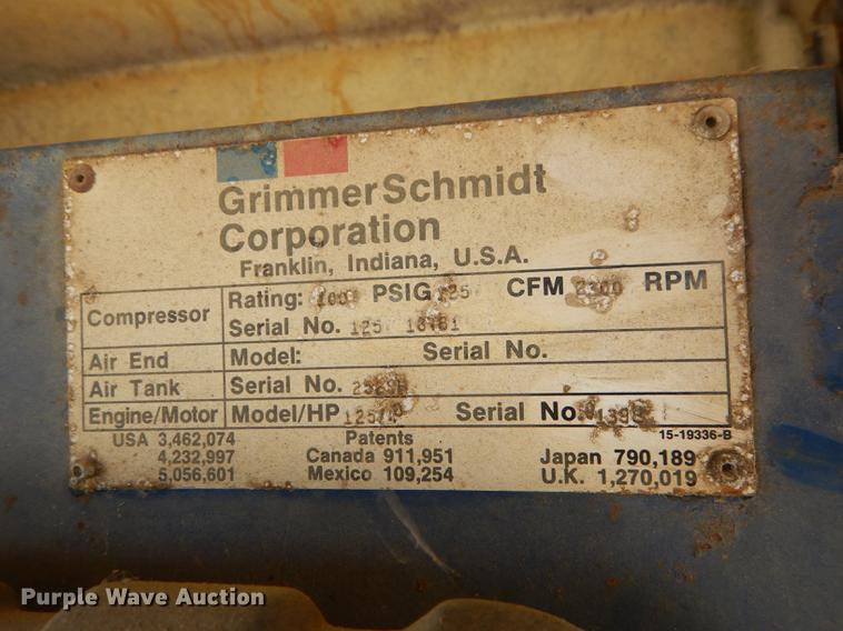 image for item DF1858 Grimmer Schmidt 125 air compressor