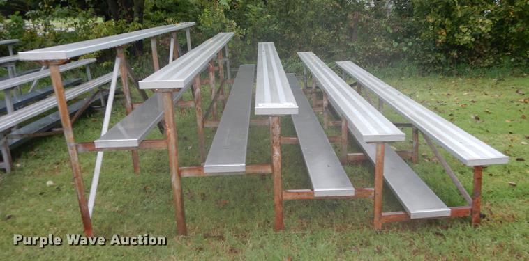 image for item DF1876 (2) aluminum bleachers sets