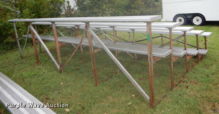 image for item DF1876 (2) aluminum bleachers sets
