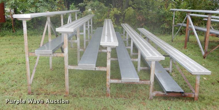 image for item DF1876 (2) aluminum bleachers sets