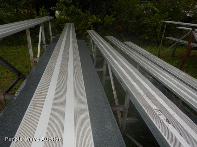image for item DF1876 (2) aluminum bleachers sets