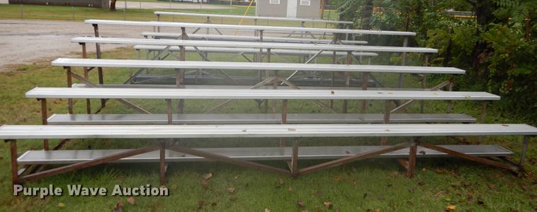 image for item DF1876 (2) aluminum bleachers sets