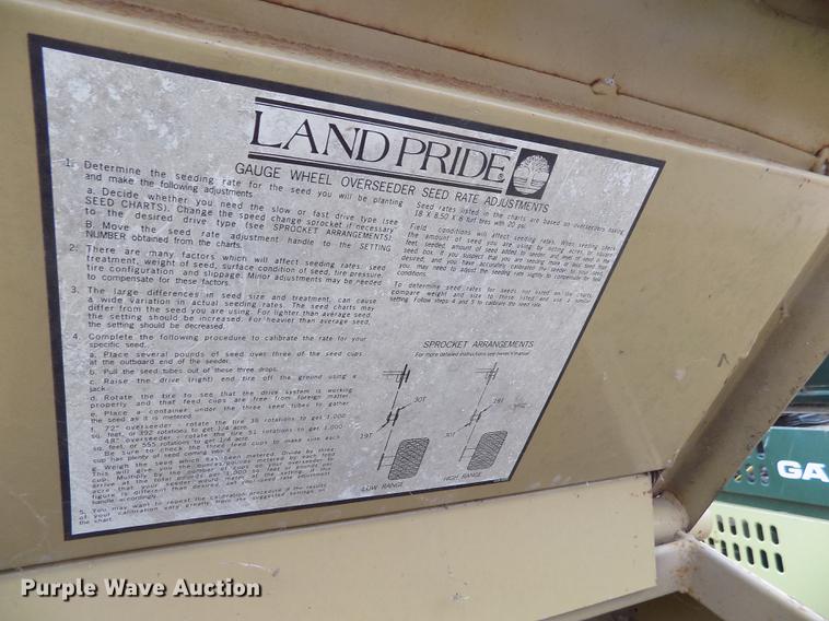 image for item DY9050 Land Pride Solid Stand 15-72 over seeder