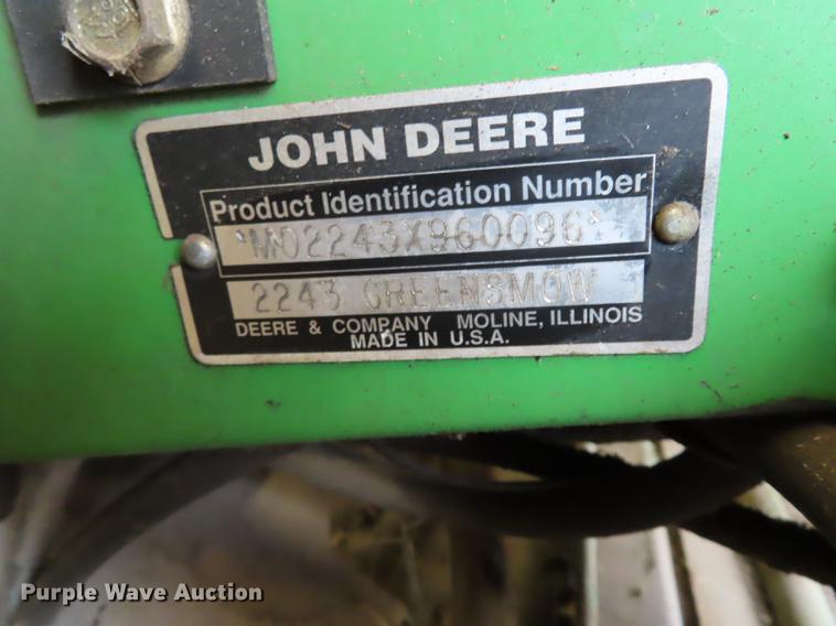 image for item EI9995 John Deere 2243 greens lawn mower