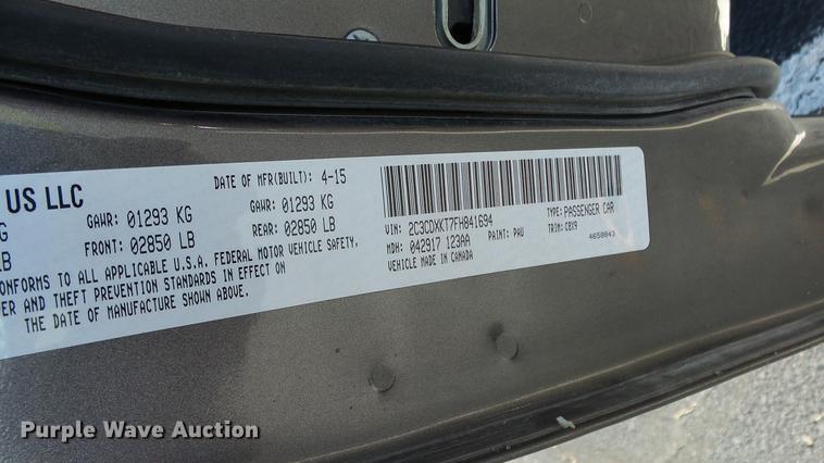 image for item FE9243 2015 Dodge Charger Police