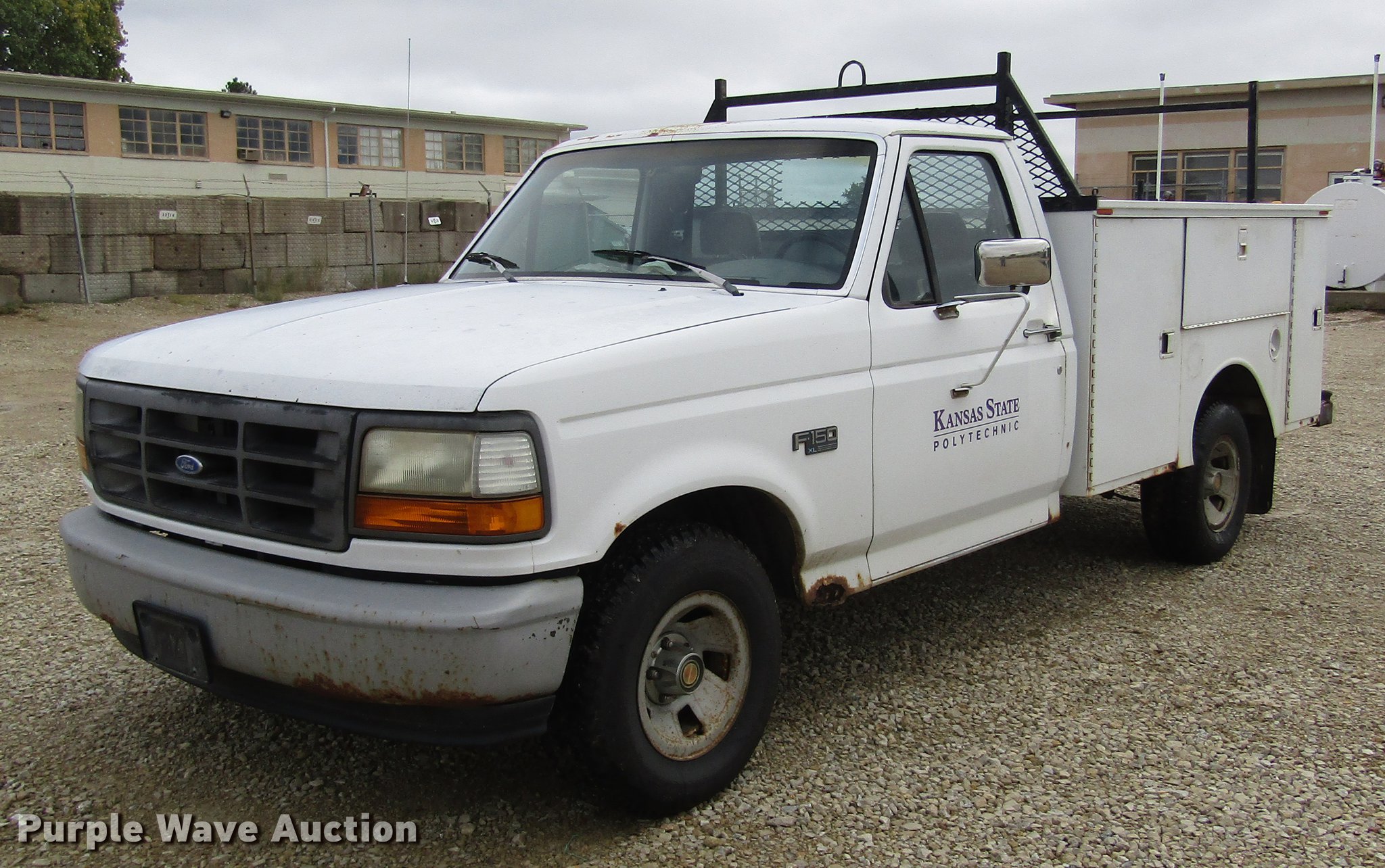 1993 Ford F150 Utility Bed Pickup Truck In Salina Ks Item Dd8914 Sold Purple Wave