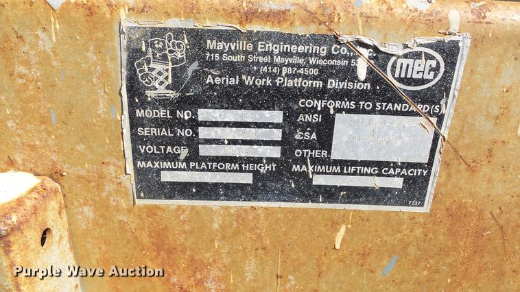 image for item AM9112 Mec 2034HT scissor lift