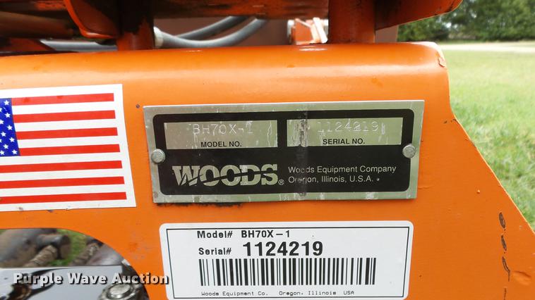 image for item AM9129 Woods BH70X-1 backhoe attachment