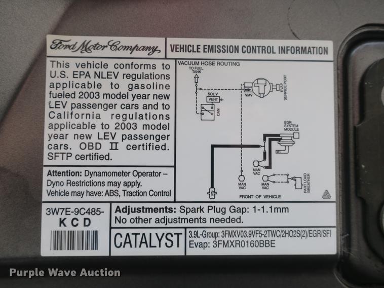 image for item DB8972 2003 Ford Thunderbird convertible