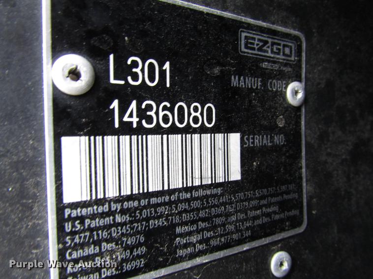 image for item DD3695 2001 EZ GO TXT golf cart