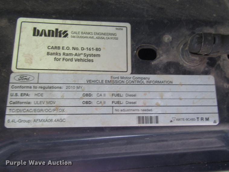 image for item DD3699 2010 Ford F250 Super Duty Crew Cab pickup truck