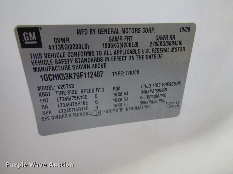 image for item DD4345 2009 Chevrolet Silverado 2500HD Crew Cab pickup truck