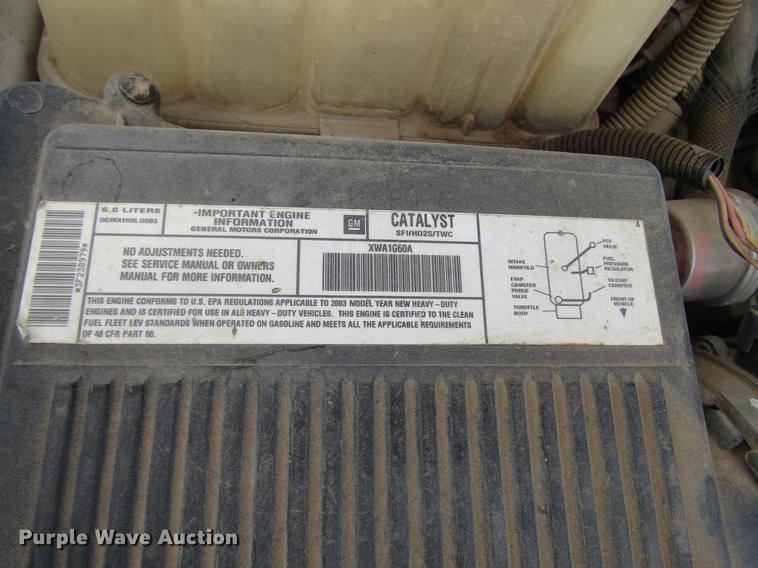 image for item DD4347 2003 Chevrolet Silverado 2500HD Crew Cab pickup truck