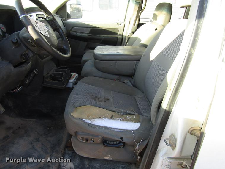 image for item DD4397 2008 Dodge Ram 4500 Quad Cab flatbed truck