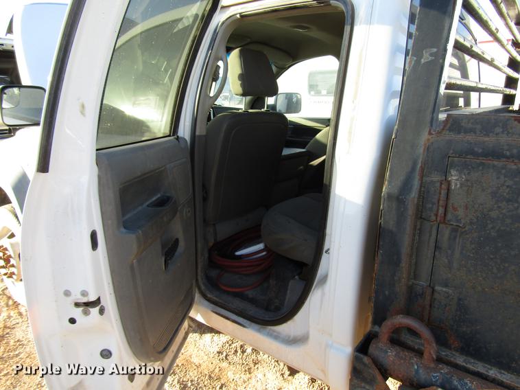 image for item DD4397 2008 Dodge Ram 4500 Quad Cab flatbed truck