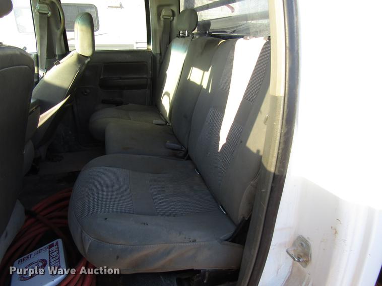 image for item DD4397 2008 Dodge Ram 4500 Quad Cab flatbed truck