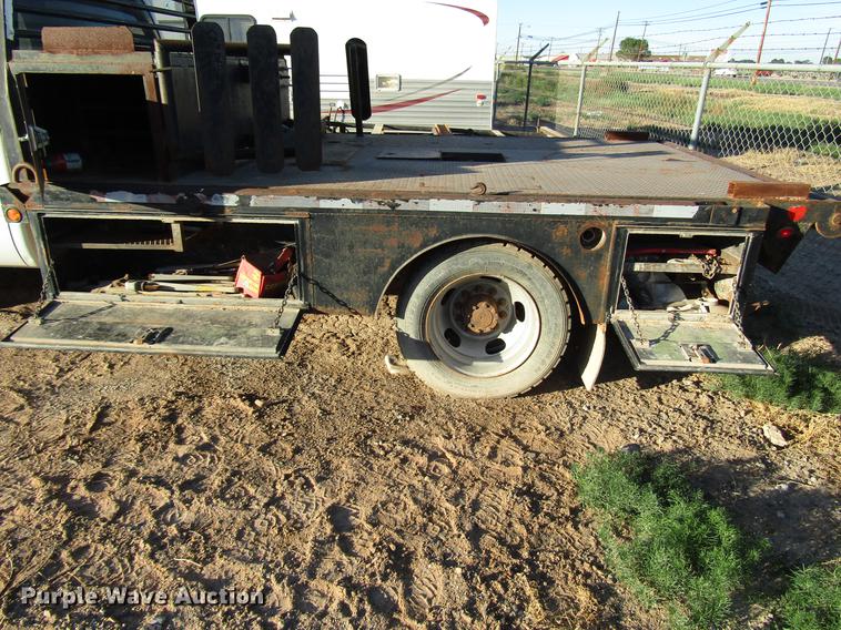 image for item DD4397 2008 Dodge Ram 4500 Quad Cab flatbed truck