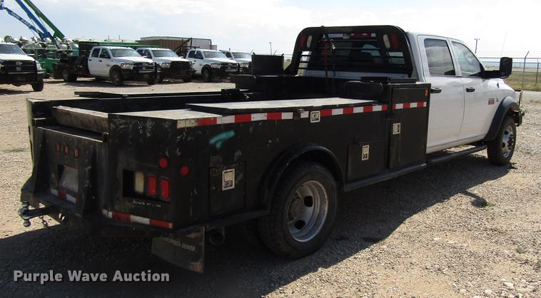 image for item DD4406 2012 Dodge Ram 5500 Crew Cab flatbed truck