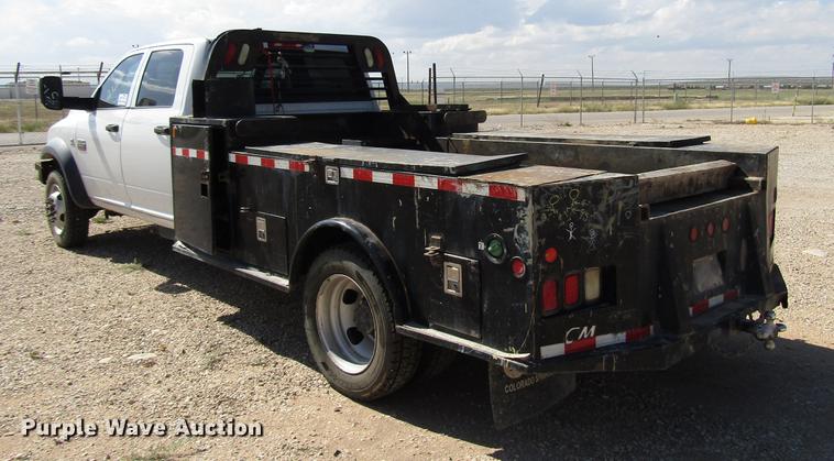 image for item DD4406 2012 Dodge Ram 5500 Crew Cab flatbed truck