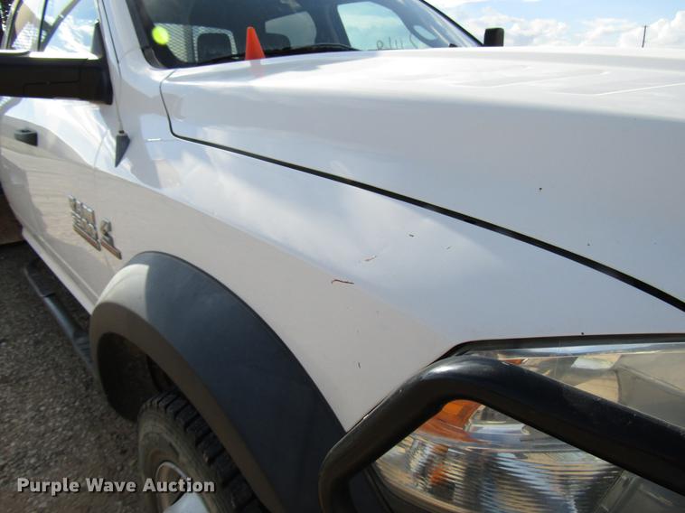 image for item DD4408 2014 Dodge Ram 5500 Crew Cab flatbed truck