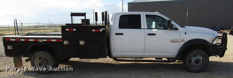image for item DD4410 2014 Dodge Ram 5500 Crew Cab flatbed truck