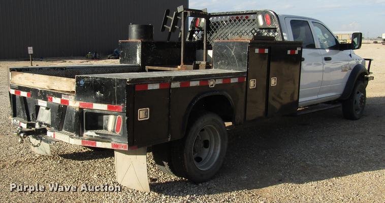 image for item DD4410 2014 Dodge Ram 5500 Crew Cab flatbed truck