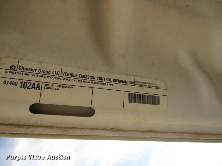 image for item DD4410 2014 Dodge Ram 5500 Crew Cab flatbed truck