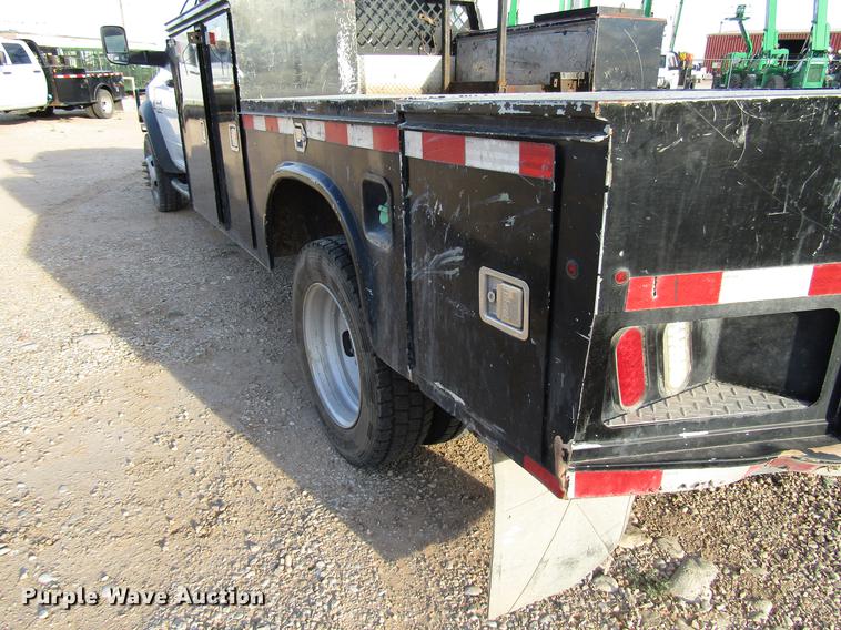 image for item DD4410 2014 Dodge Ram 5500 Crew Cab flatbed truck