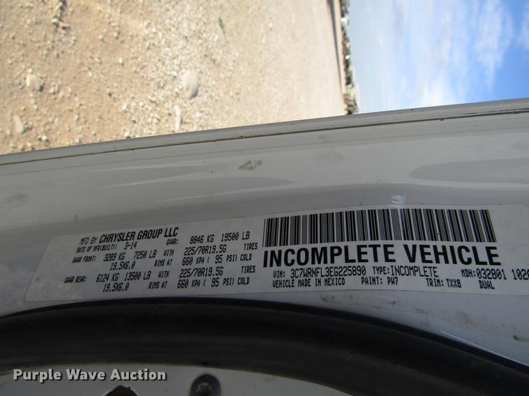 image for item DD4410 2014 Dodge Ram 5500 Crew Cab flatbed truck