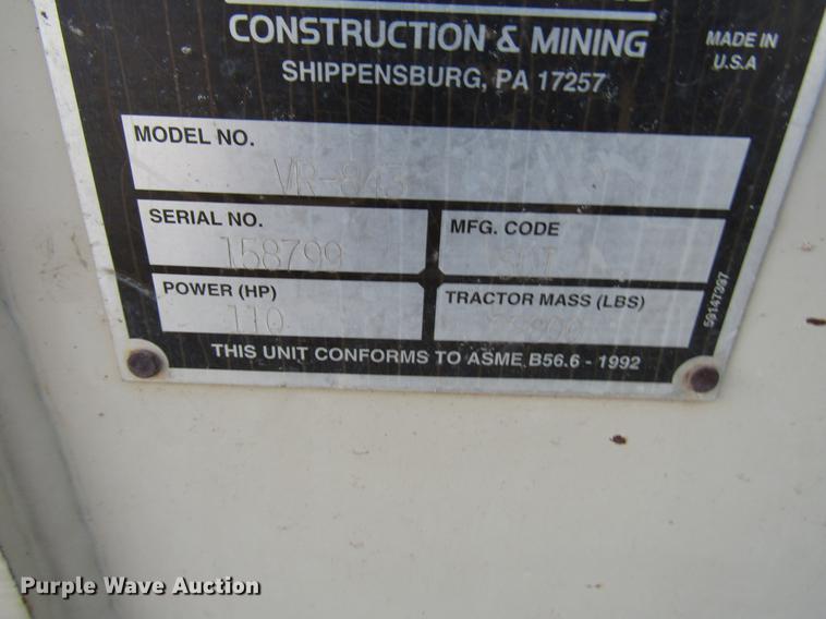 image for item DD4411 Ingersoll Rand VR843 telehandler