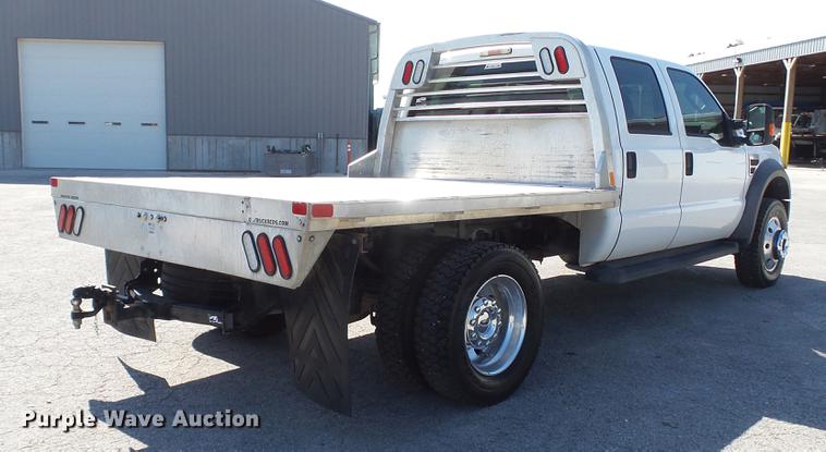 image for item DD7401 2008 Ford F450 Super Duty XL Crew Cab flatbed truck