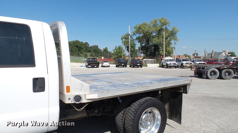 image for item DD7401 2008 Ford F450 Super Duty XL Crew Cab flatbed truck
