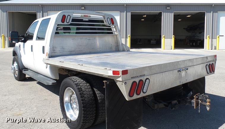 image for item DD7401 2008 Ford F450 Super Duty XL Crew Cab flatbed truck