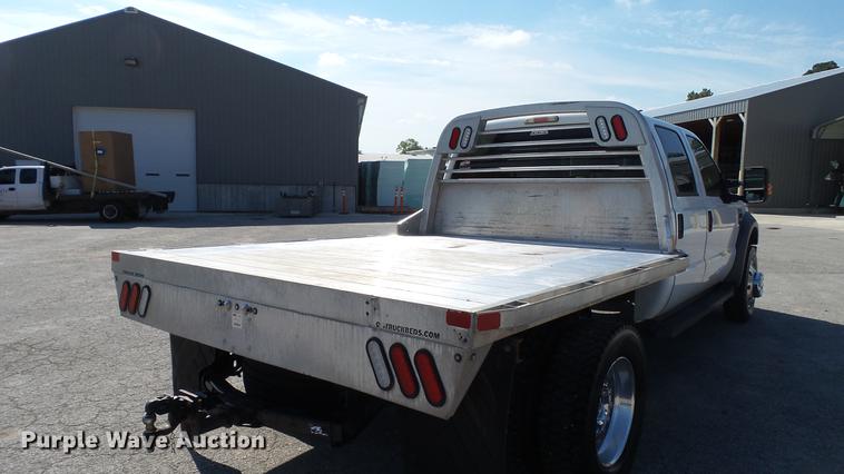 image for item DD7401 2008 Ford F450 Super Duty XL Crew Cab flatbed truck