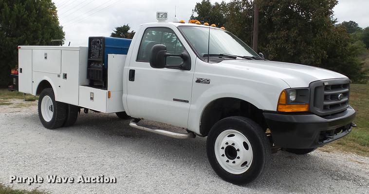 image for item DE4858 2000 Ford F450 Super Duty XL utility truck
