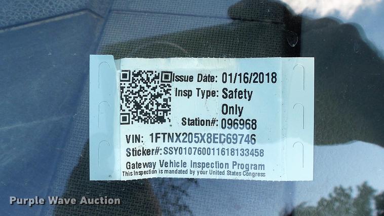 image for item DE4894 2008 Ford F250 Super Duty XL SuperCab pickup truck