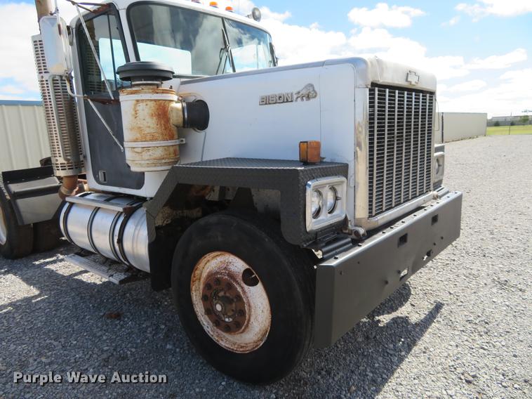 image for item DE6491 1980 Chevrolet Bison semi truck