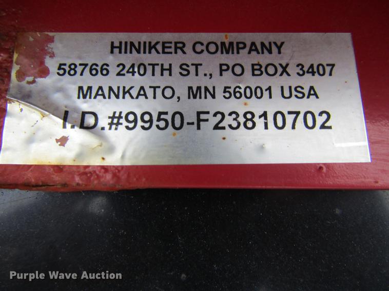 image for item DF3868 2011 Hiniker 9950 V snow plow