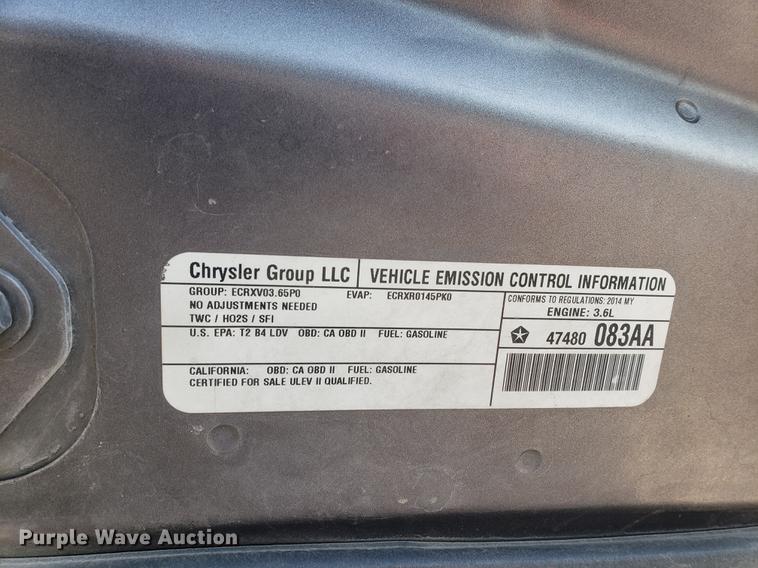 image for item EF9874 2014 Dodge Charger Police