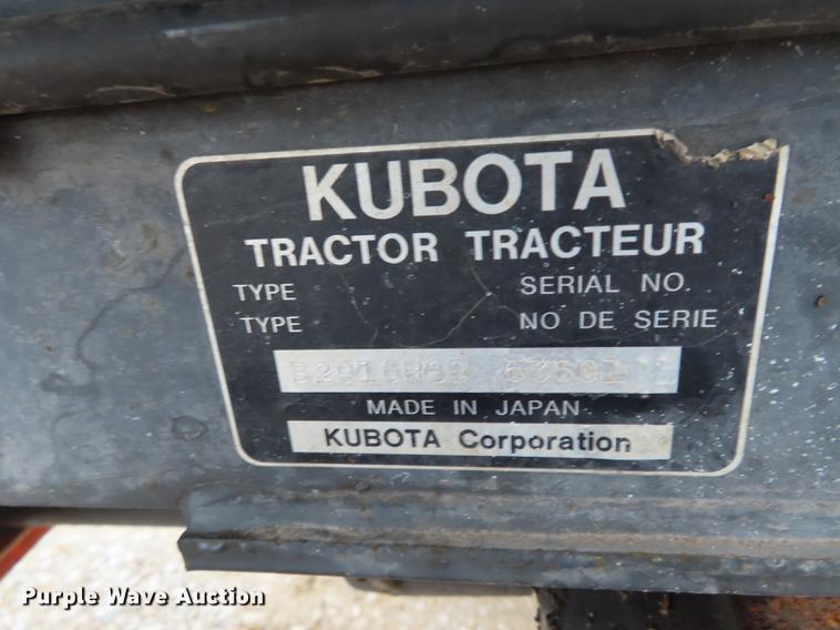 image for item EI9990 Kubota B2910 MFWD tractor