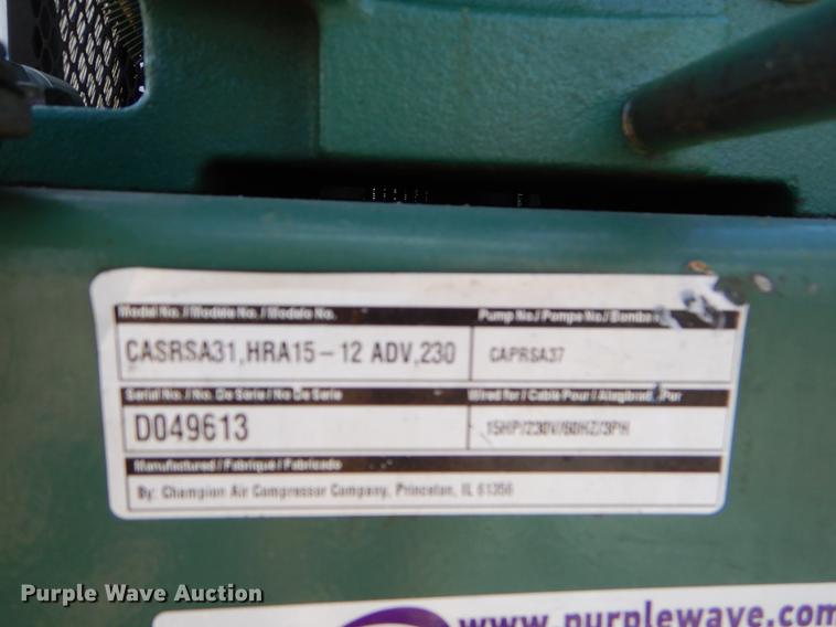 image for item EO9658 Champion air compressor