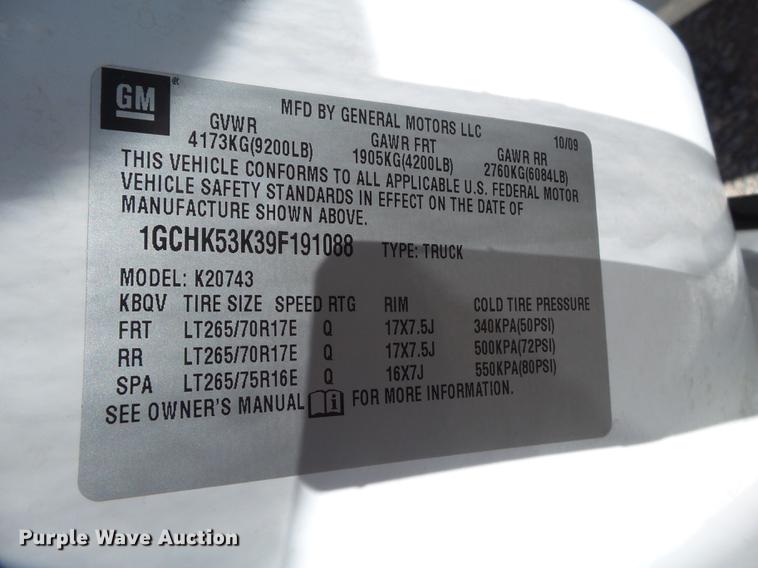 image for item FB9508 2009 Chevrolet Silverado 2500HD Crew Cab pickup truck