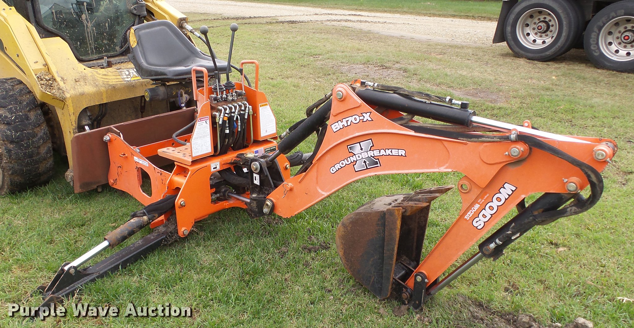 Woods BH70X1 backhoe attachment in Canton, KS Item AM9129 sold