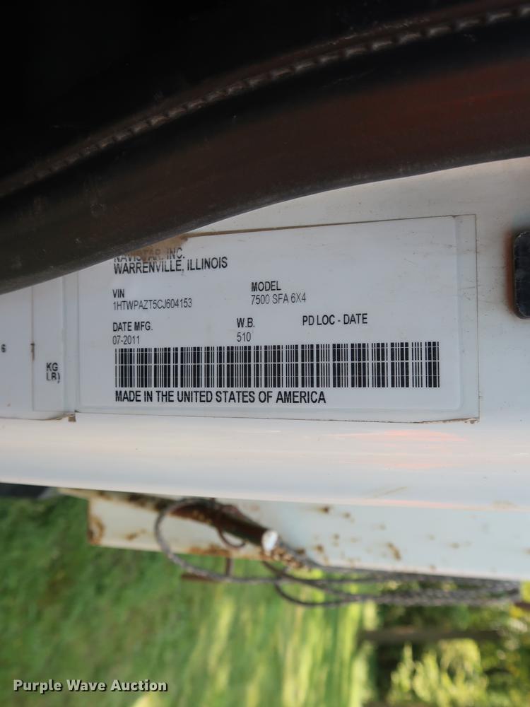 image for item BW9218 2012 International WorkStar 7500 dump truck