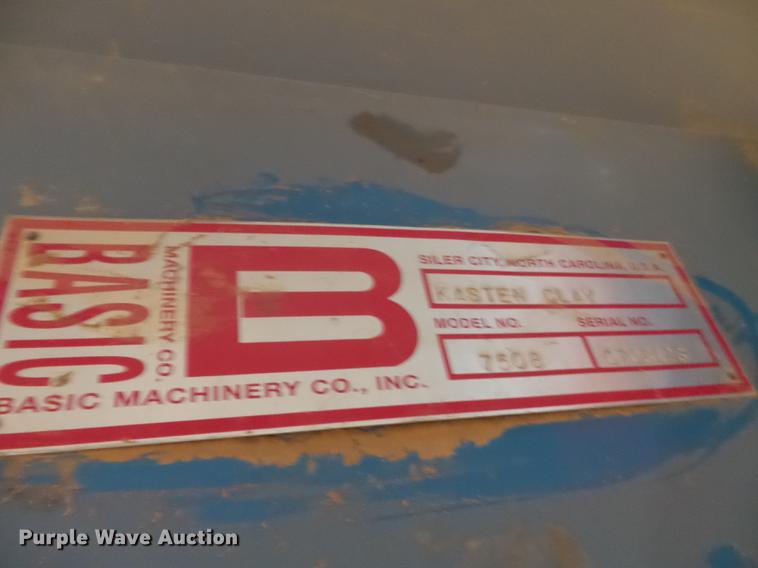 image for item DB7041 Basic Machinery Co Pulv-O-Pactor F624-3-2 clay grinding system