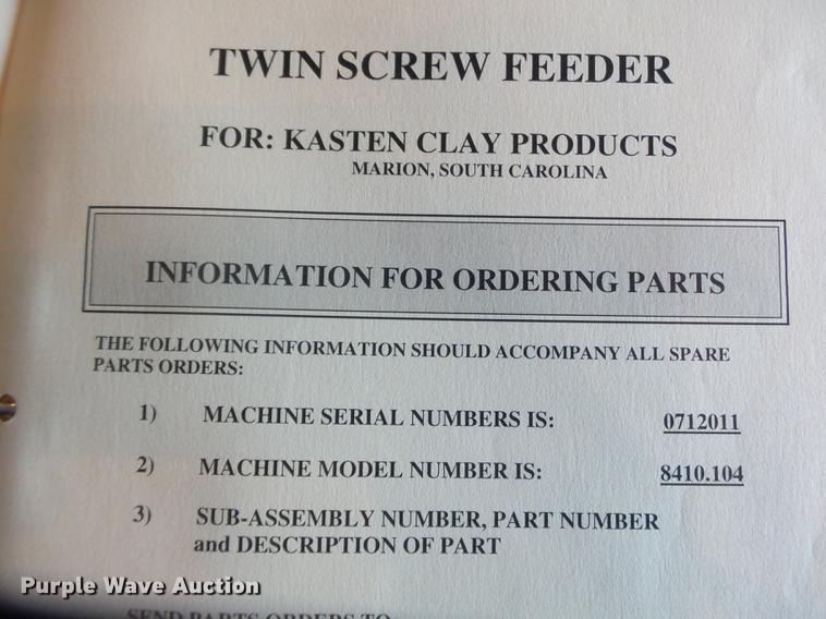 image for item DB7041 Basic Machinery Co Pulv-O-Pactor F624-3-2 clay grinding system