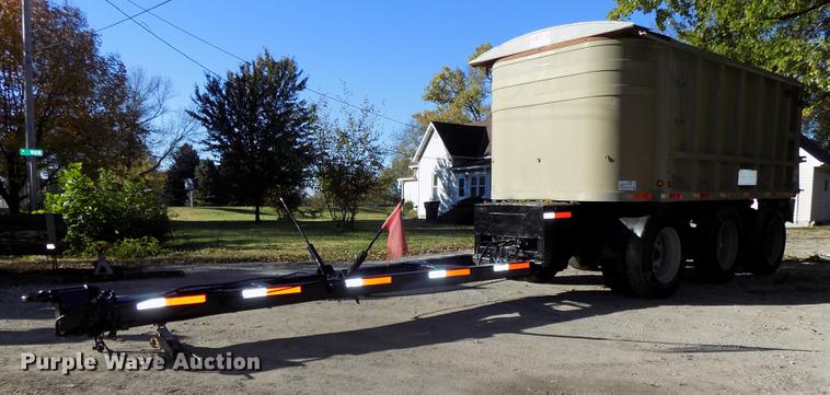 image for item DB8525 1985 Raven end dump pup trailer