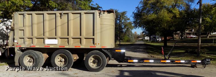 image for item DB8525 1985 Raven end dump pup trailer