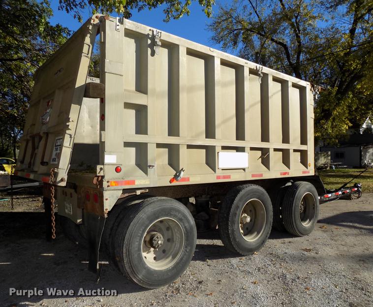 image for item DB8525 1985 Raven end dump pup trailer